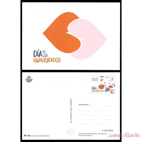 España Tarjetas del Correo y de Iniciativa Privada 154 2021 Día de los enamorados 