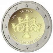 Letonia 2020 2 € euros conmemorativos Cerámica 