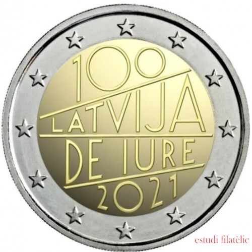 Letonia 2021 2 € euros conmemorativos Iure 