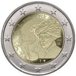 Bélgica 2020 2 € euros conmemorativos Jan van Eyck Bélgica 2020 2 € euros conmemorativos Jan van Eyck