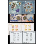 Catalunya Set Completo Pruebas Filatélicas Numismáticas Euros 2021