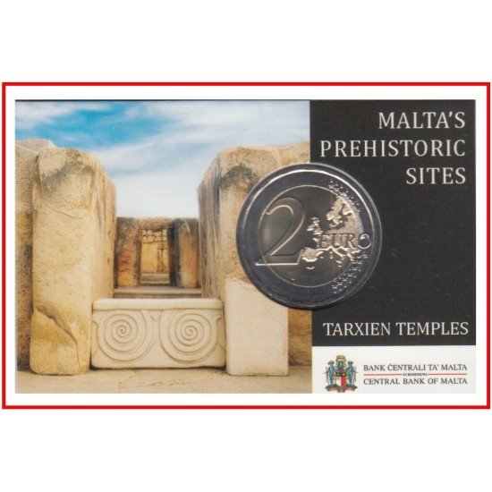 Malta 2021 2 € euros Moneda Coin Card Tarxien Malta 2021 2 € euros Moneda Coin Card Tarxien