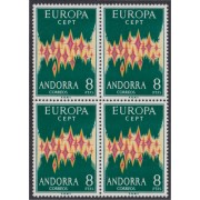 Andorra española 72  Bl.4 1972 Europa CEPT MNH 