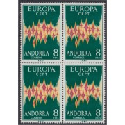Andorra española 72 Bl.4 1972 Europa CEPT MNH Andorra española 72 Bl.4 1972 Europa CEPT MNH