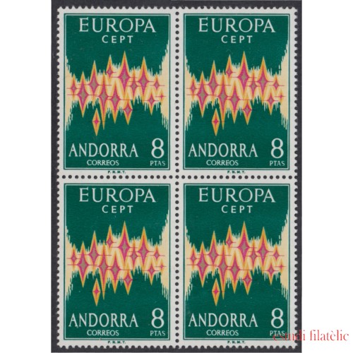 Andorra española 72  Bl.4 1972 Europa CEPT MNH 