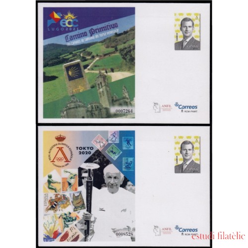 Sobres Enteros Postales 154/55 2021 ECC Lugo ANFIL