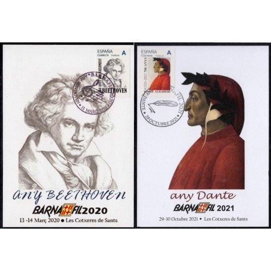 Barnafil 2020/21 Tarjetas máxima Dante y Beethoven Barnafil 2020/21 Tarjetas máxima Dante y Beethoven