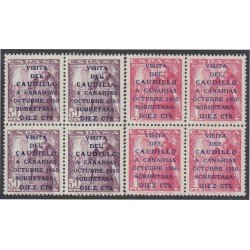 España Spain 1088/89 Bl.4 1951 Visita del Caudillo MNH España Spain 1088/89 Bl.4 1951 Visita del Caudillo MNH