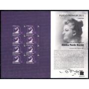 España Pliego Premium 111 2021 Centenario del fallecimiento de Emilia Pardo Bazán MNH