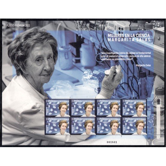 España Pliego Premium 109 2021 Mujeres en la Ciencia Margarita Salas MNH España Pliego Premium 109 2021 Mujeres en la Ciencia Margarita Salas MNH