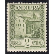 Andorra Española 15d 1929 Paisaje de Andorra MNH