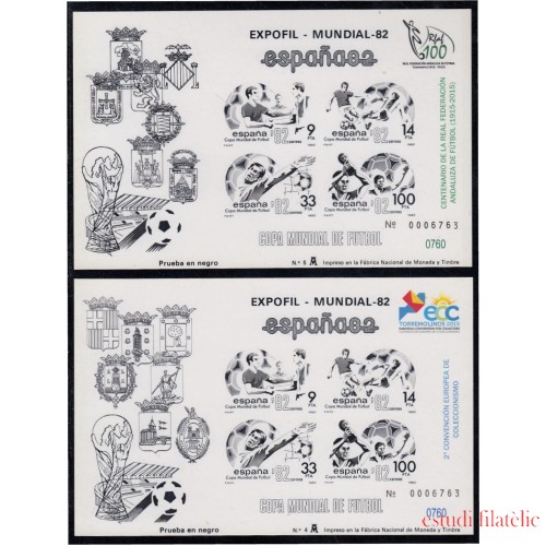 España Spain Prueba de lujo 4/5 1982 España 82 Fútbol Football