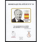 España Spain Homenaje Filatélico 16 2021 Comité Olímpico Español