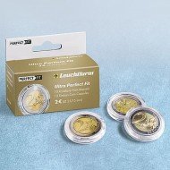 Leuchtturm Cápsulas redondas 365298 ULTRA Perfect Fit Monedas de plata de 39 mm (Krugerrand, Britannia, Elefante de Somalia) 38,73 mm 45 mm