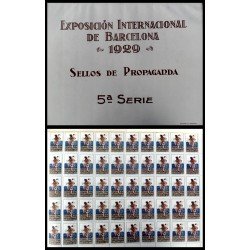Exposición Internacional Barcelona 1929 Sellos de propaganda 5ª serie Exposición Internacional Barcelona 1929 Sellos de propaganda 5ª serie