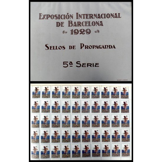 Exposición Internacional Barcelona 1929 Sellos de propaganda 5ª serie Exposición Internacional Barcelona 1929 Sellos de propaganda 5ª serie