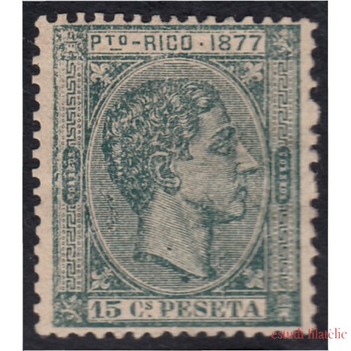 Puerto Rico 15 1877 Alfonso XII MH