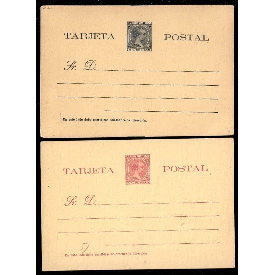 Puerto Rico EP 5/6 1894 Entero Postal Alfonso XIII Puerto Rico EP 5/6 1894 Entero Postal Alfonso XIII