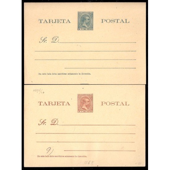 Puerto Rico EP 7/8 1896 Entero Postal Alfonso XIII Puerto Rico EP 7/8 1896 Entero Postal Alfonso XIII