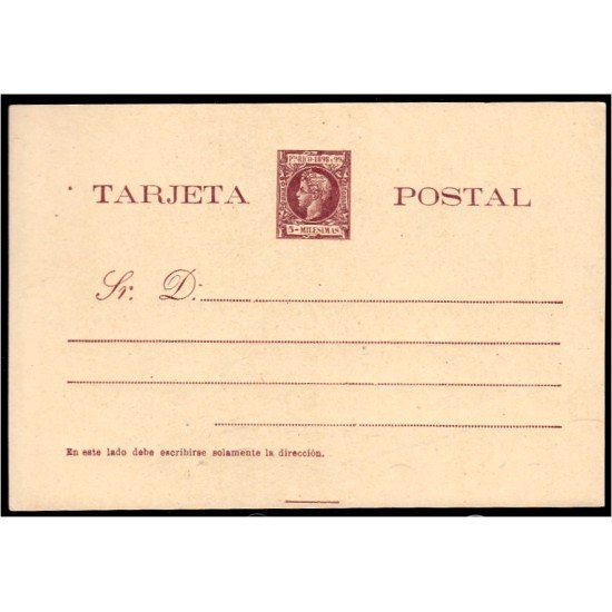 Puerto Rico EP 9 1898 Entero Postal Alfonso XIII Puerto Rico EP 9 1898 Entero Postal Alfonso XIII