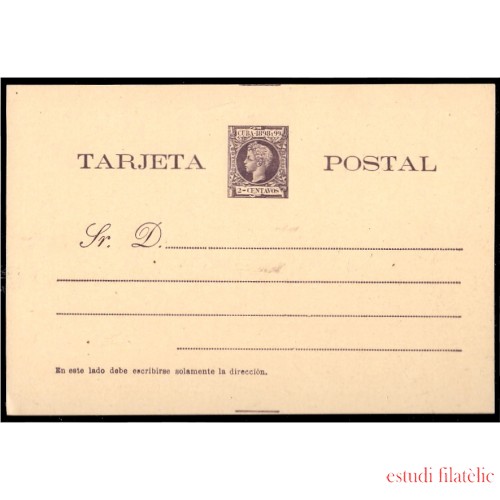 Puerto Rico EP 11 1898 Entero Postal Alfonso XIII