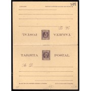 Puerto Rico EP 15 1898 Entero Postal Alfonso XIII Doble