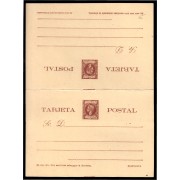 Puerto Rico EP 16 1898 Entero Postal Alfonso XIII Doble