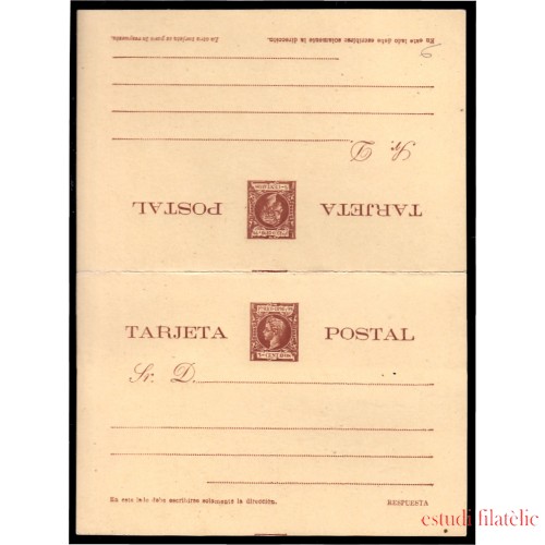 Puerto Rico EP 16 1898 Entero Postal Alfonso XIII Doble