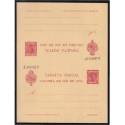 Río de Oro Enteros postales 4 Doble 1905 Alfonso XIII Cadete