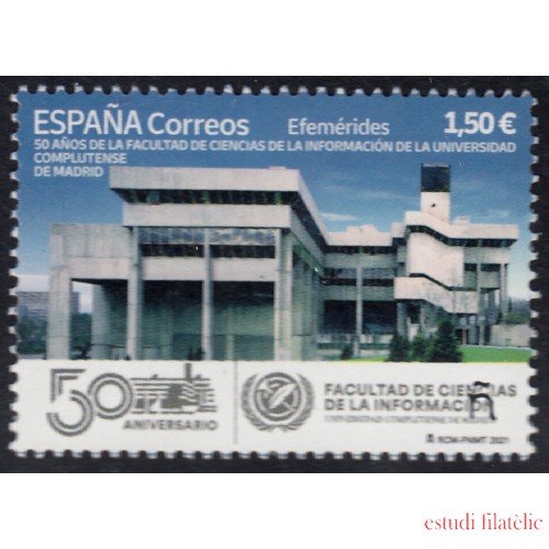 España Spain 5527 2021 50 Aniversario de la Facultad de Ciencias de la Información Universidad Complutense de Madrid MNH