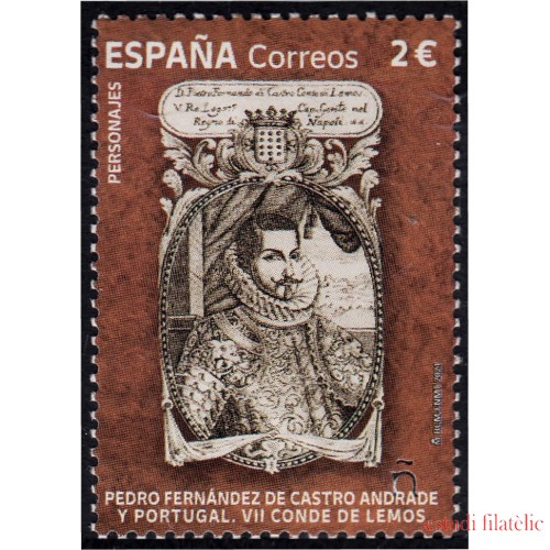 España Spain 5530 2021 Personajes Pedro Fernández VII Conde de Lemos MNH