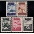 Cabo Juby 133/37 1942 Paisajes y avión en vuelo MNH