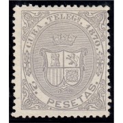 Cuba 10 Telégrafos 1870 Escudo de España MH 