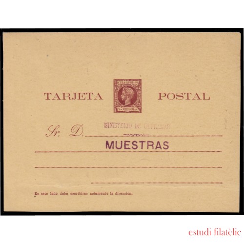 Cuba Entero Postal 31M 1898 Alfonso XIII muestra
