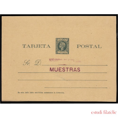 Cuba Entero Postal 32M 1898 Alfonso XIII muestra