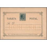 Cuba Entero Postal 16A TII 1882 Alfonso XII