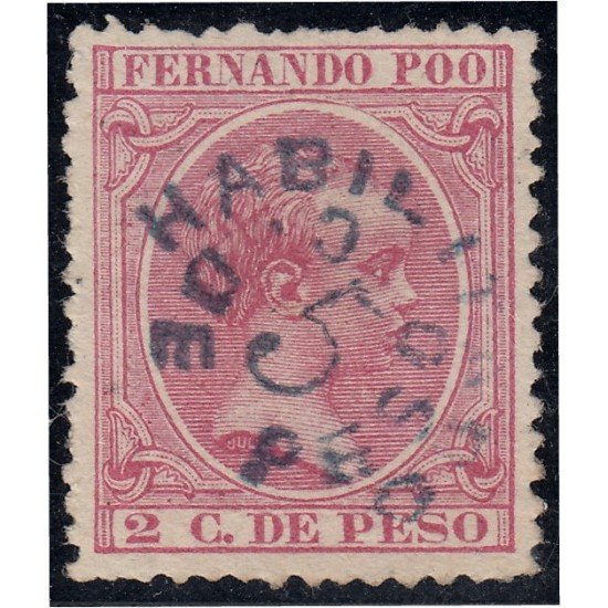Fernando Poo 32 1896/00 Alfonso XIII MH Fernando Poo 32 1896/00 Alfonso XIII MH