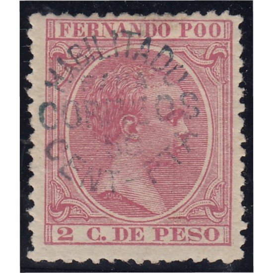 Fernando Poo 24 1896/00 Alfonso XIII MH Fernando Poo 24 1896/00 Alfonso XIII MH