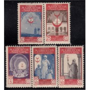 Marruecos Morocco 275/79 1947 Pro Tuberculosis MNH