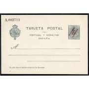Marruecos Morocco Entero Postal 10 1915 Alfonso XIII 
