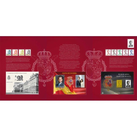 Carpeta Oficial Tríptico Juan Carlos I y Felipe VI 2021 Carpeta Oficial Tríptico Juan Carlos I y Felipe VI 2021