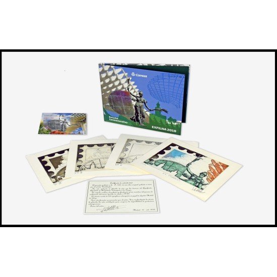 Carpeta Oficial Exfilna 2018 Estuche Conmemorativo Carpeta Oficial Exfilna 2018 Estuche Conmemorativo