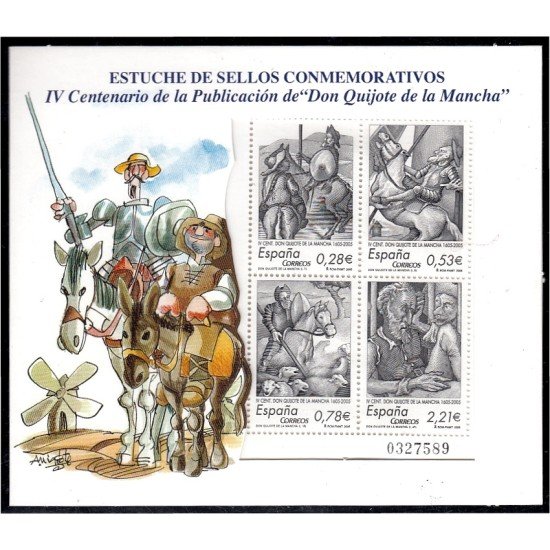 España Spain C4161 2005 IV Centenario de la publicación de El Ingenioso Hidalgo Don Quijote de la Mancha carpeta MNH España Spain C4161 2005 IV Centenario de la publicación de El Ingenioso Hidalgo Don Quijote de la Mancha carpeta MNH