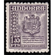 Andorra Española 55 1948-53 Escudo Shield MNH Andorra Española 55 1948-53 Escudo Shield MNH
