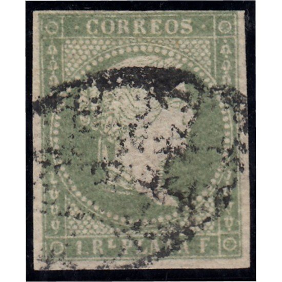Antillas Antilles 5 1856 Isabel II usado Antillas Antilles 5 1856 Isabel II usado