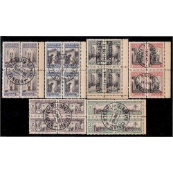 Tanger B - 41/46 1946 Bl.4 Beneficencia Huérfanos telégrafos Usados