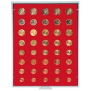 Lindner 2555 Bandeja para monedas por 5 series actual monedas €