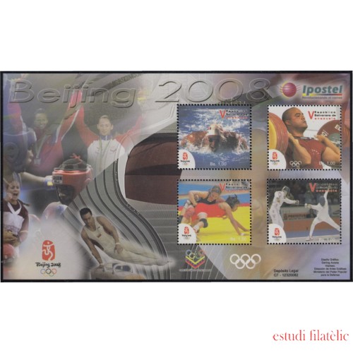 Venezuela 71 HB 2008 Juegos Olímpicos de Pekín MNH