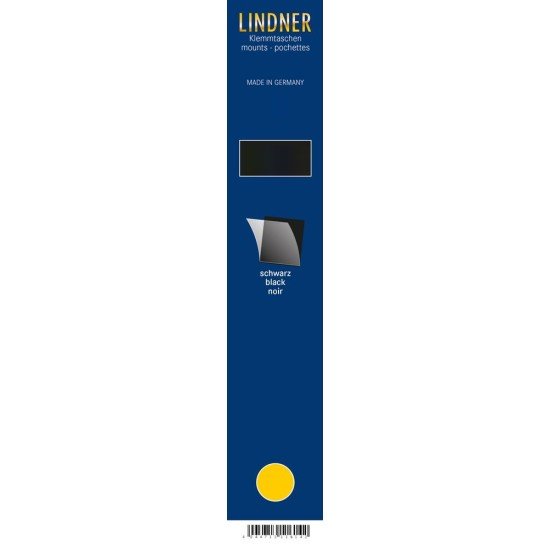 Lindner HA4053 protectores Klemmfix 210 x 53 mm negros paquete de 15 Lindner HA4053 protectores Klemmfix 210 x 53 mm negros paquete de 15