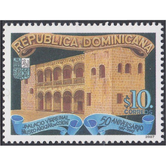 Rep. Dominicana 1551 2008 50 Años del Museo Alcázar de Colon MNH Rep. Dominicana 1551 2008 50 Años del Museo Alcázar de Colon MNH